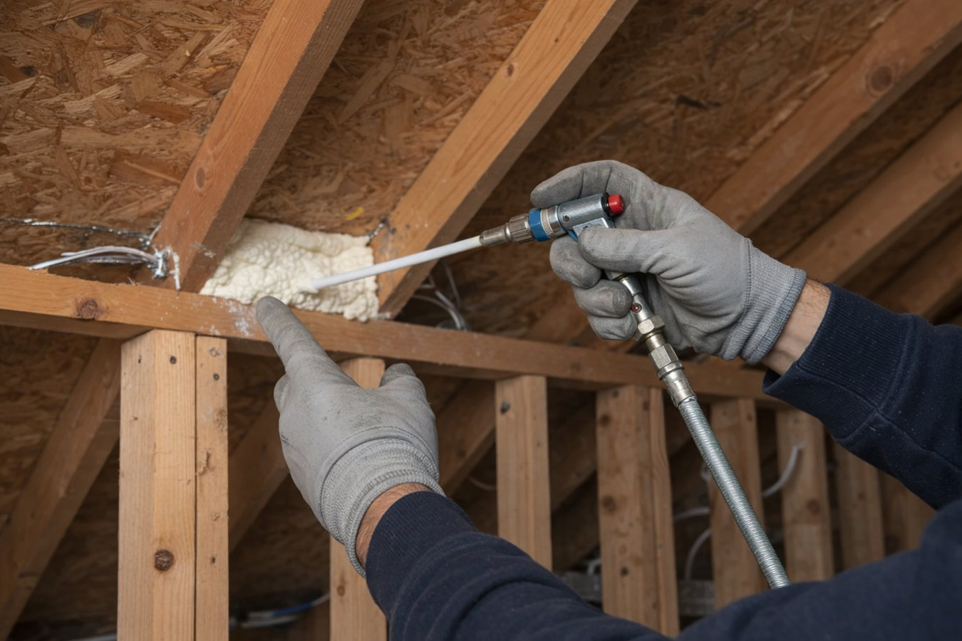 Attic air sealing in Bismarck, ND