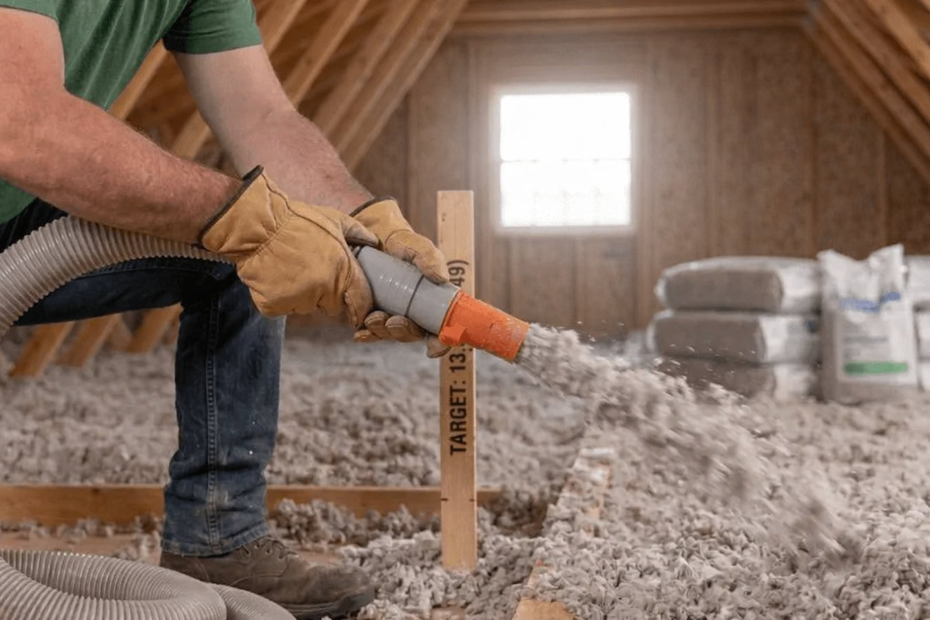 Blown-in insulation in Bismarck, ND